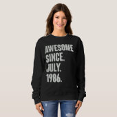 36. Geburtstag Phantastisch seit Juli 1988 Sweatshirt (Vorne ganz)
