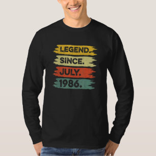 36. Geburtstag Retro Vintage Legende seit Juli 198 T-Shirt