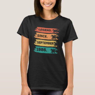 36. Geburtstag Retro Vintage Legende seit Septembe T-Shirt