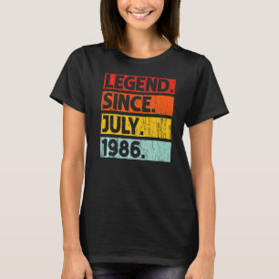 36. Geburtstag seit Juli 1986 36 Jahre alt T-Shirt