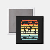 36. Geburtstag Skateboarding Junge Großartig Seit Magnet (Vorderseite/Rückseite)