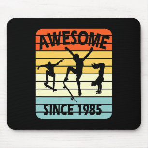36. Geburtstag Skateboarding Junge Großartig Seit Mousepad