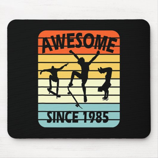 36. Geburtstag Skateboarding Junge Großartig Seit  Mousepad (Vorne)