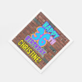 36. Geburtstag ~ Spaß, Urban Graffiti Inspiriert L Serviette (Ecke)