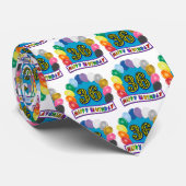 36. Geburtstags-Ballon-Entwurf Krawatte (Gerollt)