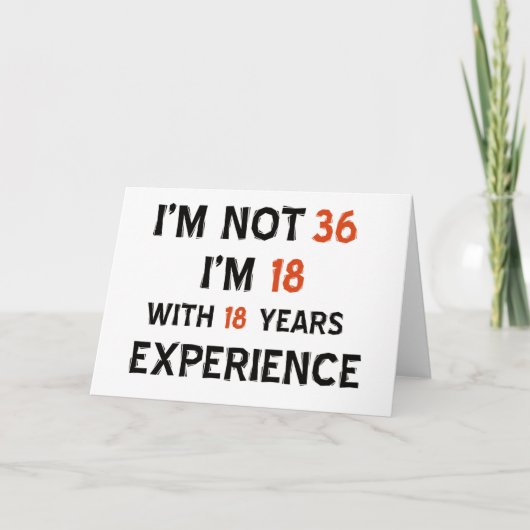 36. Geburtstagsdesigns Karte (Vorderseite)