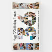 36. Geburtstagsfeier Nummer 36 Fotocollage Banner (Vertikal)