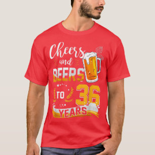 36. Geburtstagsjubiläum und Bier bis 36 Jahre Gebo T-Shirt