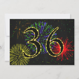 36. Geburtstagsparty Einladung