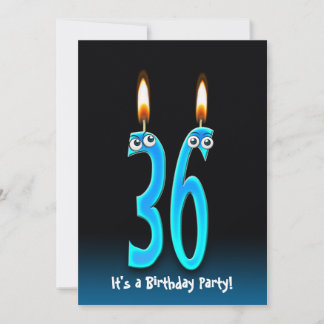 36. Geburtstagsparty Einladung