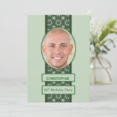 36. Geburtstagsparty Einladung Bild + Name (Stehend Vorderseite)