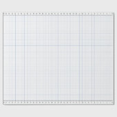 36" Gitter mit ruler Nähmuster Design Geschenkpapier (Flach)