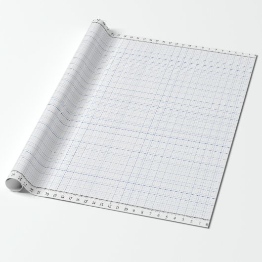 36" Gitter mit ruler Nähmuster Design Geschenkpapier (Ungerollt)