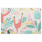 (36 in) Jungle Happy Animal Muster helle Farben Stoff (Fat Quarter (45,7 x 55,9 cm))