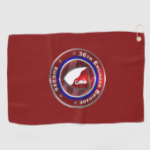 36. Ingenieurbrigade "Rugged" Golfhandtuch (Horizontal)