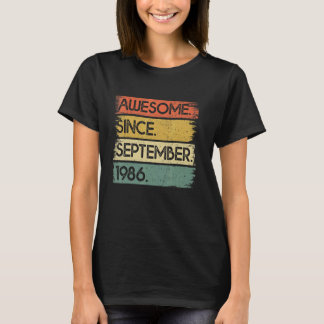 36 Jahre alt Großartig seit September 1986 36. Bi T-Shirt