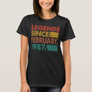 36 Jahre alte Legende seit Februar 1987 36. Geburt T-Shirt