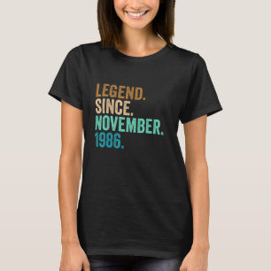 36 Jahre alte Legende seit November 1986 36. Gebur T-Shirt