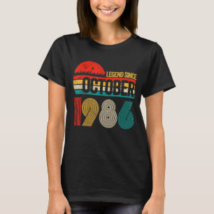 36 Jahre alte Legende seit Oktober 1986 36. Geburt T-Shirt