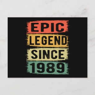 36 Jahre alter Geburtstag Epischer Legende 36. Geb Postkarte