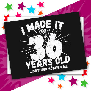 36 Jahre alter sarkastischer Meme Lustiger 36. Geb Postkarte