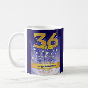 36 Jahre CUSTOM Recovery-Jubiläum Fettgedruckte Zi Kaffeetasse
