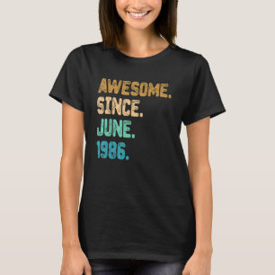 36 Jahre Phantastisch seit Juni 1986 36. Geburtsta T-Shirt