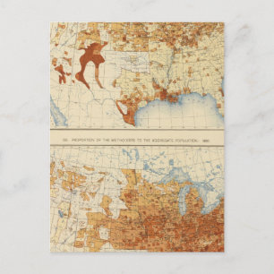 36 Katholiken, Methodisten 1890 Postkarte