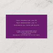 36 Moderne Berufliche Visitenkarten-Farbbeere Visitenkarte (Rückseite)