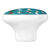 36 Taube Keramikknauf (Seitenansicht)