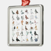 36 Taube Ornament Aus Metall (Links)