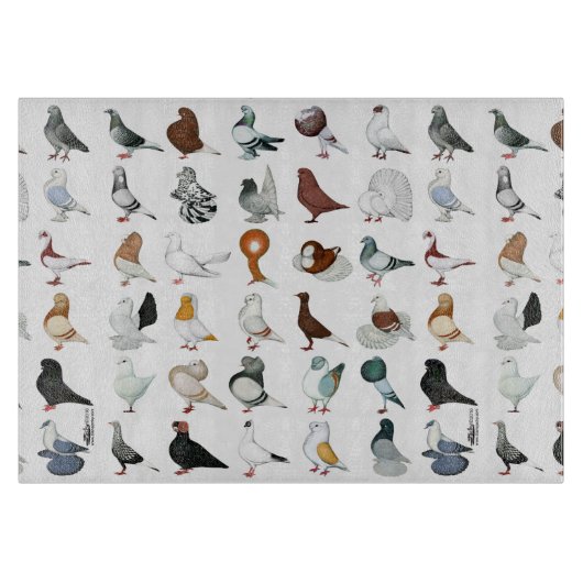 36 Taube Schneidebrett (Vorderseite)