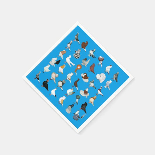 36 Taube Serviette (Ecke)