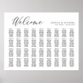 36 Tische große Begrüßungskarte Poster (Vorne)