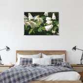 36"x24" Oakleaf Hydrangea Leinwanddruck (Insitu (Schlafzimmer))