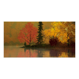36"x24" Papierplakat mit "Herbstfarben"-Bild Poster