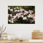 36"x24" Pink Dogwood Poster (Küche)