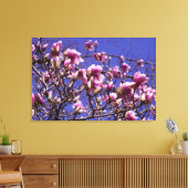 36"x24" Rosa Magnolia Leinwanddruck (Insitu (Wohnzimmer))