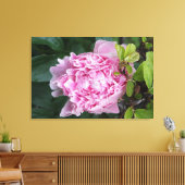 36"x24" Rosa Peony Leinwanddruck (Insitu (Wohnzimmer))