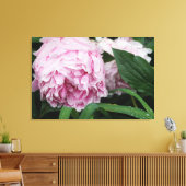 36"x24" Rosa Peony Leinwanddruck (Insitu (Wohnzimmer))