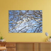 36"x24" Sycamore Branches Leinwanddruck (Insitu (Wohnzimmer))