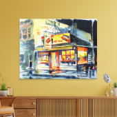 36"x28" Auf Leinwand Red Hot Ranch Wasserfarbe Pri (Insitu (Wohnzimmer))