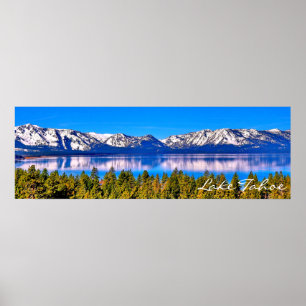 36" X 12" SCHÖNER SEE TAHOE POSTER (MATTE)