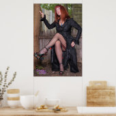 36" x 24" Chrissy Kätzchen Hexe im Wald Poster (Küche)