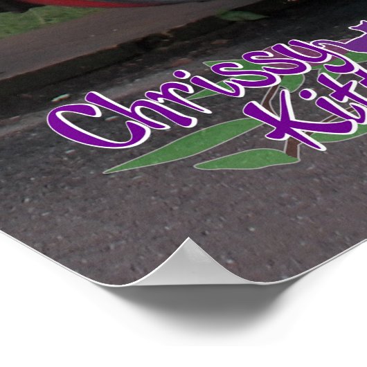 36" x 24" Chrissy Kätzchen stehen bei mir Poster (Ecke)