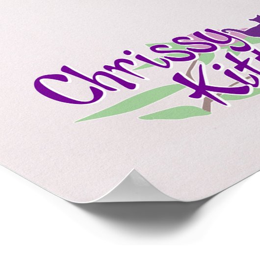 36" x 24" Chrissy Kätzchen Talltrunk Wasser Poster (Ecke)