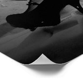 36" x 24" Chrissy Kittens B&W by the Tub Poster (Ecke)