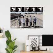 36" x 24" Fünf und frisches Poster-Walking Poster (Heimbüro)