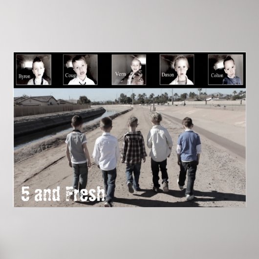 36" x 24" Fünf und frisches Poster-Walking Poster (Vorne)