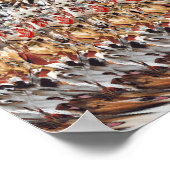 36" x 24" "Welpen spielen" 3D Magic Eye® Poster (Ecke)